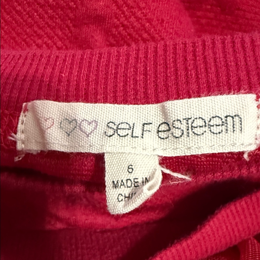 Self Esteem Fuchsia Ruffle Sweater - Picture 2 of 2